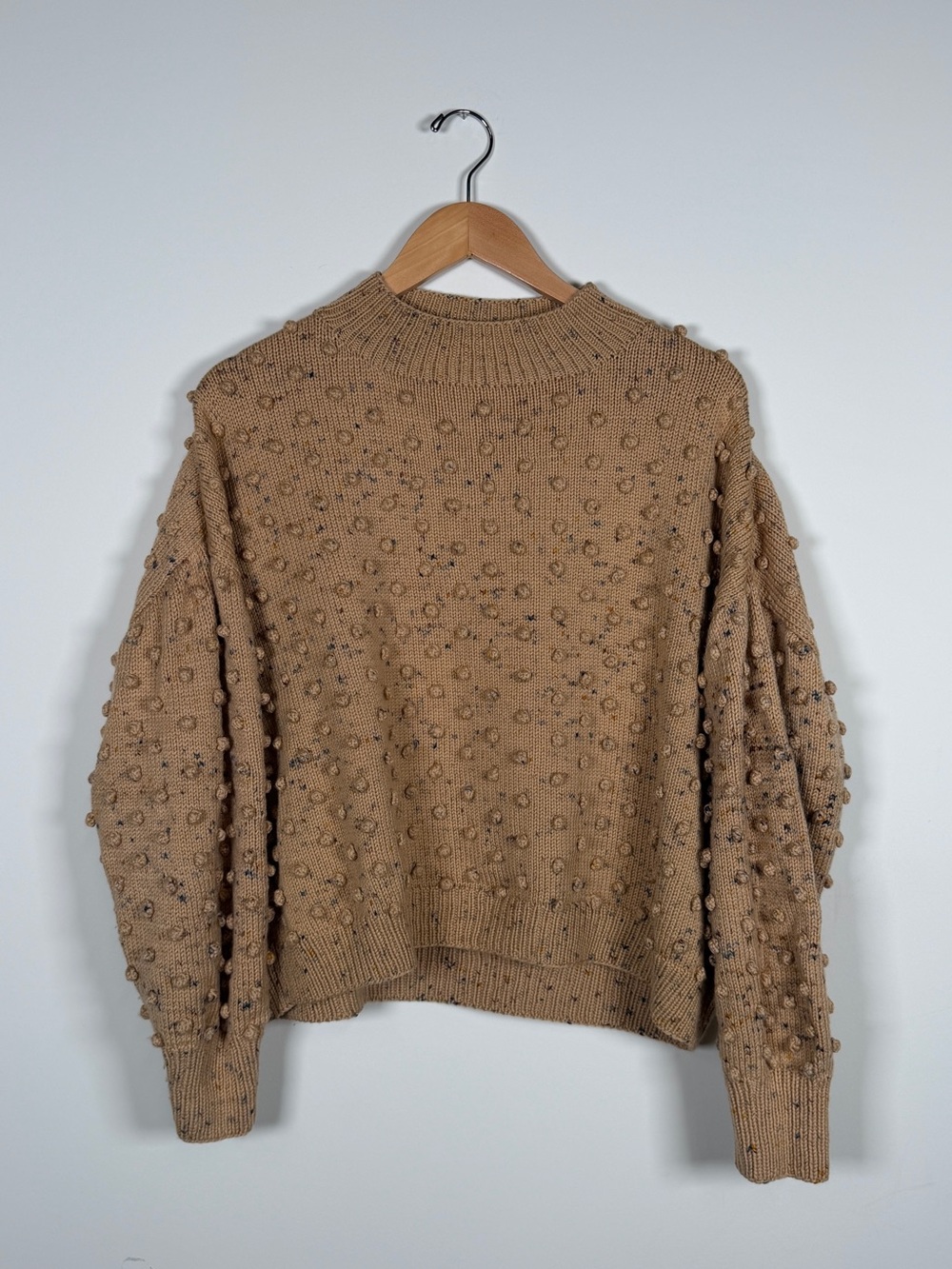 Misha & Puff Camel Confetti Popcorn Sweater